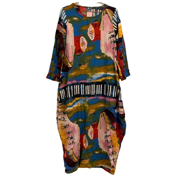 audate Dresses & Skirts - NWT eye print Artsy Art to wear dress